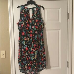 Old Navy Black Floral Dress